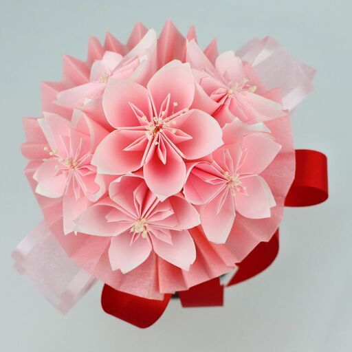 お花の折り紙ブーケ教室 花origamiぶーけ 桜の折り紙ブーケ Kaniふぁみりあ 岩倉のものづくりの生徒募集 教室 スクールの広告掲示板 ジモティー