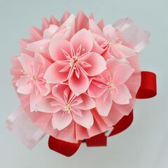 お花の折り紙ブーケ教室♥花ORIGAMIぶーけ♥桜の折り紙ブーケ