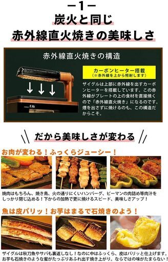 未使用】ワイドプレートセット ザイグル 炙輪 煙の出ない無煙