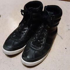 ブランド革靴　黒　24.5センチ
