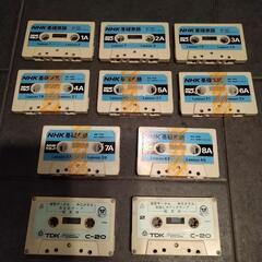 NHK基礎英語カセットテープ８本+２本