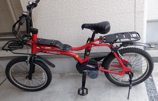 20インチ　panasonic INTER3　品番BE-ENZ03　電動自転車　red　赤　充電池なし　パナソニック