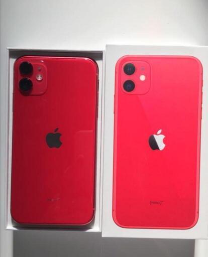 【値下】iPhone11 64GB simフリー RED ガラスコーティング済
