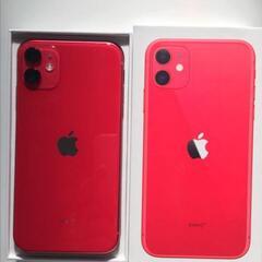 【値下】iPhone11 64GB simフリー RED ガラス...