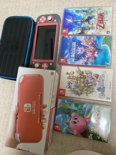 Switch light ピンク色　ソフト4本付き　すぐに遊べます。最終値下げです。