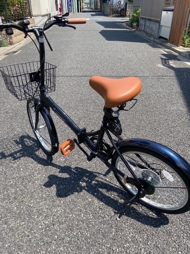 カゴ付 20インチ折りたたみ自転車