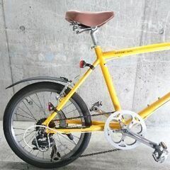 美品✴︎プラダワンピースツイードノースリーブひざ丈フレアブラックM-自転車中古 ミニベロ WEEKEND BIKES 外装7段変速 タイヤ20インチ カラーオレンジ 