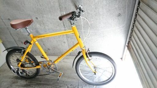 自転車中古 ミニベロ WEEKEND BIKES 外装7段変速 タイヤ20インチ カラーオレンジ