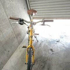 自転車中古 ミニベロ WEEKEND BIKES 外装7段変速 タイヤ20インチ カラーオレンジ 