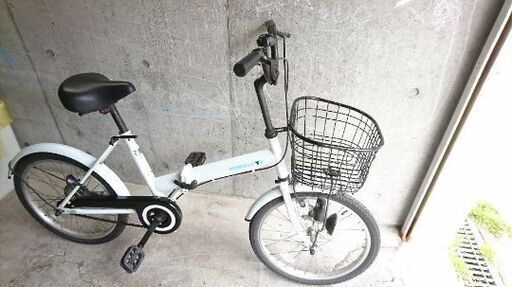 折りたたみ自転車中古 MIMOLETE カゴ付き タイヤ20インチ アイジュ 