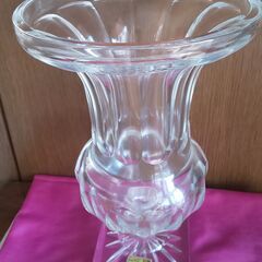 西ドイツ,バースマン製クリスタル花瓶（31cm）