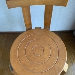 木製　三脚椅子