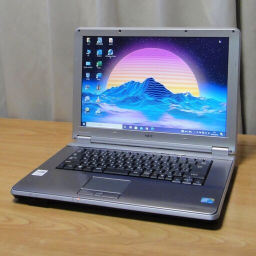 特価！美品 高速ノートPC 15.6インチ「NEC PC-VY25AEZ78」Core 2 Duo メモリー4GB SSD 240GB（新品） Win10 pro Office 2019 pro 搭載 DVD-RW WiFi装備。