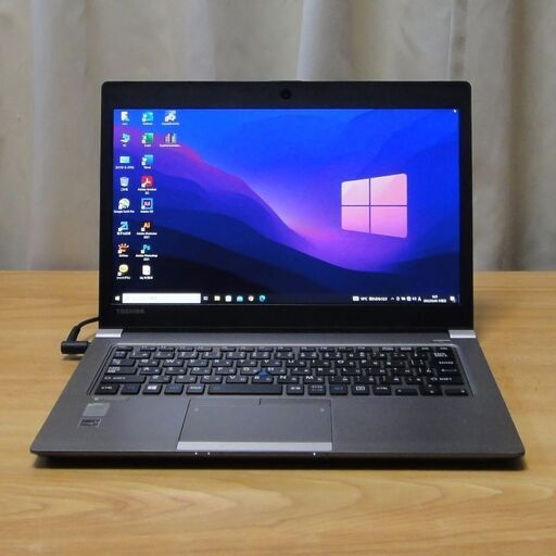 ご購入頂きました。美品 13.3インチ薄型・軽量・高性能ノートPC「dynabook PRZ63VS-NMF」Core i7 メモリー8GB mSATA 256GB（新品）Windows10 pro Office 2019 pro バックライト付きキーボード Webカメラ WiFi Bluetooth HDMI VGA装備