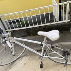 ロードバイク　自転車　ホワイト　ギア6式