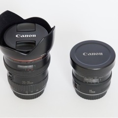 ［引渡予定者あり］実用品 レンズ2本セット Canon EF 2...