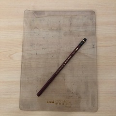 硬筆　6B鉛筆✏️・下敷き　セット