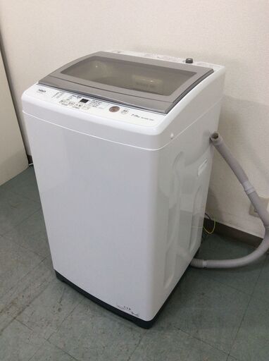 (8/19受渡済)YJT4278【AQUA/アクア 7.0㎏洗濯機】美品 2021年製 AQW-GS70J 家電 洗濯 簡易乾燥付