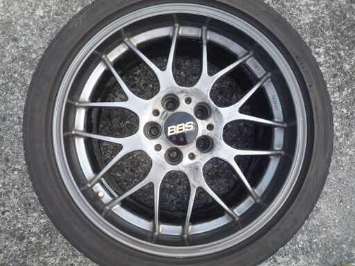 ◇BBS RG-R 18インチDBK タイヤ付4本セット セルシオ クラウン