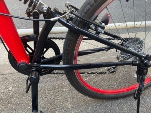 折りたたみ自転車　FIELD CHAMP　フィールドチャンプ　Wサス　FDーMTB２６６SE　レッド