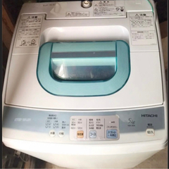 【ネット決済・配送可】日立 洗濯機 NW-5KR(W)