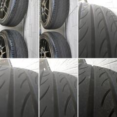 中古タイヤ、ホイール4本 ピレリ P-ZERO NERO 205/45ZR16、OZ Racing F-1