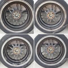 中古タイヤ、ホイール4本 ピレリ P-ZERO NERO 205/45ZR16、OZ Racing F-1