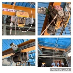 2トン　天井クレーン　一式　日本ホイスト　格安出品　日立　門型クレーン　スパン6600mm 