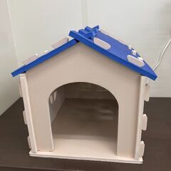 終 昭和グラビア 室内用犬小屋 フードボウル付き 組み立て済み ...