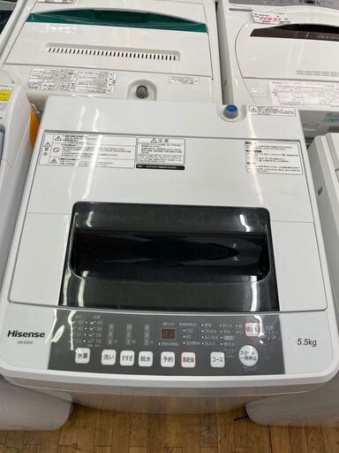 洗濯機　No.1634　ハイセンス　5.5kg　2018年製　HW-E5502　〖リサイクルショップどりーむ鹿大前店〗