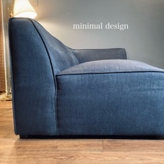 ☑️メル売約済　ニトリ7.2万SALT2アンティークブルーコーナーカウチソファー