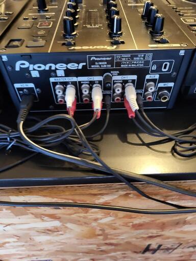 Pioneer CDJ-350】＆【Gamini】ミキサーセット＋可動テーブル【引取