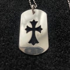 クロムハーツ 正規店購入品のドックタグネックレス