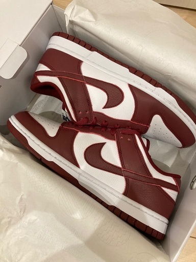 NIKE DUNK LOW BY YOU ダンク ロウ 26.5 バーシティ レッド　チームレッド