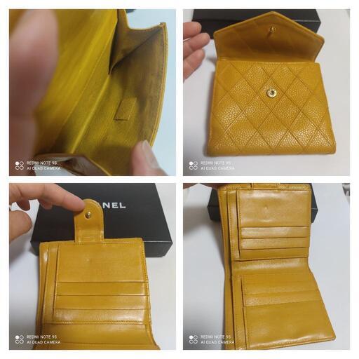 130,000円（新品時の参考価格）シャネルキャビアスキン コンパクト財布