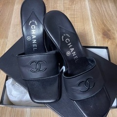 中古】CHANEL サンダル 37 早めの取引希望 
