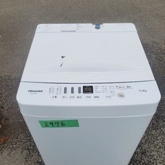 ②✨2020年製✨2976番 Hisense✨全自動洗濯機✨HW-T55D‼️
