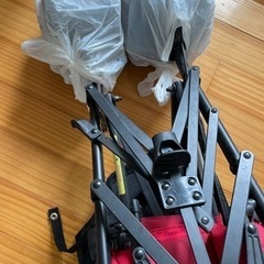 [美品]二人乗りベビーカー キンダーワゴン DUO シティ HOP 縦型　レッド