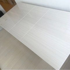 【未使用品】島忠　ダイニングテーブル　WH色　伸張テーブル　140-180