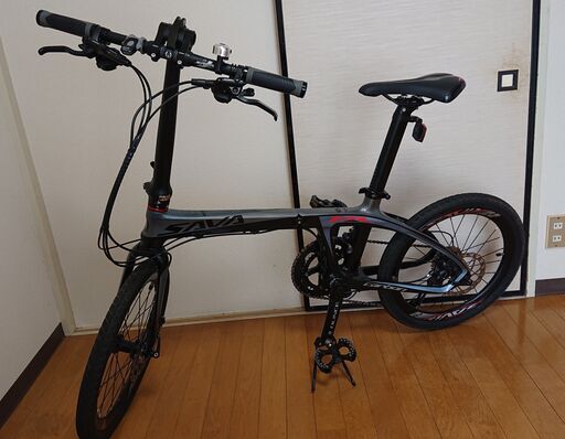 《売却済》【自転車】 希少！美品！低走行車：SAVANE Carbon FDB 20inch SHIMANO 105 + 付属品多数