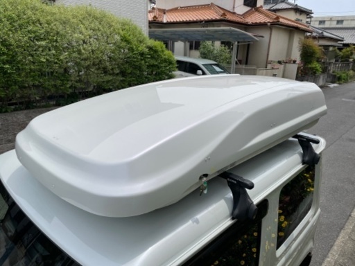 カーメイト ルーフボックス 両開き inno リッジトランクワイド 420L パールホワイト BR440-PW キャリア