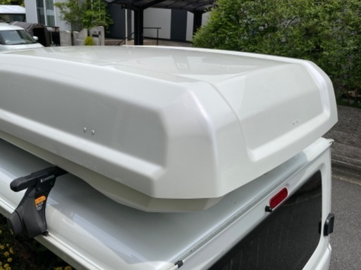 カーメイト ルーフボックス 両開き inno リッジトランクワイド 420L パールホワイト BR440-PW キャリア