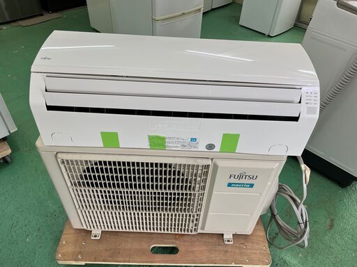 ★FUJITSU★AS-V22H 冷房 2.2kw 暖房 2.5KW 2018年 約6～8畳 リモコン付き エアコン nocria ノクリア