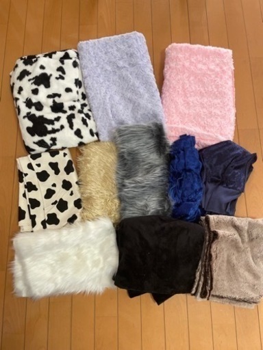 【お渡し決まりました】布・はぎれ・ファー・ボア・うし柄・手芸・ハンドメイド