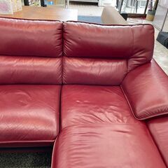 ✨NITORI(ニトリ) ロゾ4 本革カウチソファ⭐ 定価￥126,500⭐ セミハイバック✨ 