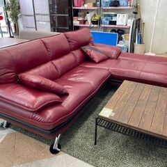 ✨NITORI(ニトリ) ロゾ4 本革カウチソファ⭐ 定価￥126,500⭐ セミハイバック✨ 