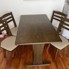 【ネット決済】ダイニングテーブルセット　食卓テーブル