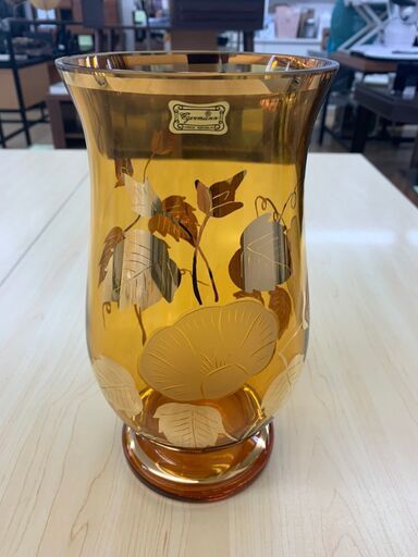 【レガストック川崎本店】LASKA　BOHEMIA GLASS　花瓶