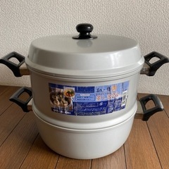蒸し器26cm 2段　アルミ鍋