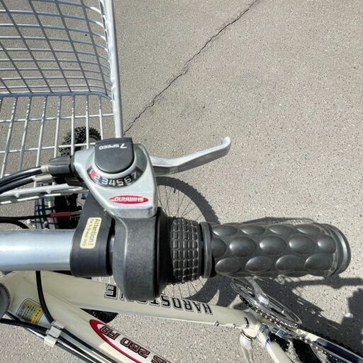 HAROSTONE マウンテンバイク 切替 7変速 ホワイト 26インチ